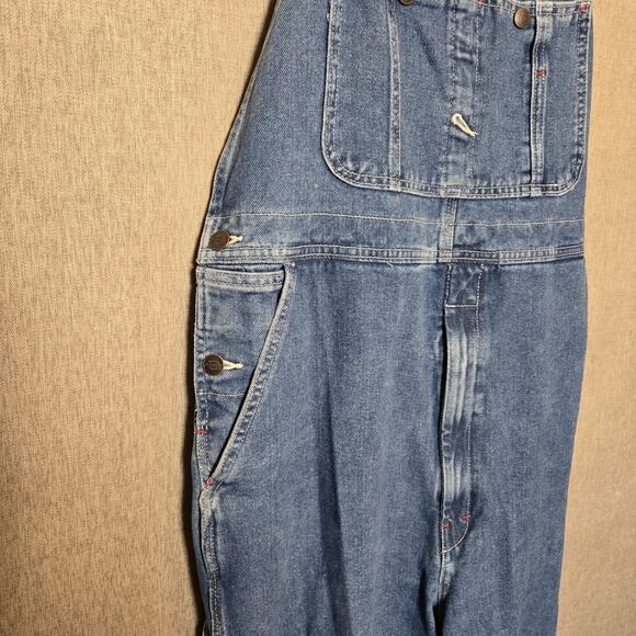 Dickies Bib Overalls Men's Size 36 X 34 Jean Denim Medium Wash Workwear - Picture 4 of 16